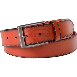 Cinturón de cuero de primera calidad para hombres Ajuste ajustable y diseño elegante Cinturón de cuero para hombres versátil para uso diario Servicio OEM - Product Image 2