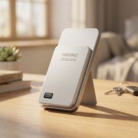 Banco de Energía Magnético Compacto 2 en 1 de 22.5W, Alta Capacidad de 10,000mAh, 3 Salidas USB, Carga Inalámbrica, Pantalla LED, Carga Rápida