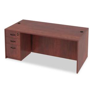 Alera Valencia Series Mueble de recepción recto ALEVA217236MC 71 pulgadas. X 35.5 Pulgadas X 29.63 pulgadas - Acabado en cerezo medio duradero - Product Image 2