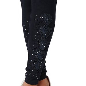 Pantalones de yoga ajustados con diseño de diamantes de imitación de bolsillo Leggings de mujer Leggings de cintura alta para mujer - Product Image 6