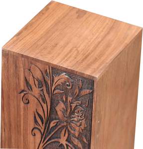 Leaf <b>Memorial</b> Cremation Urns <b>Box</b> Wooden Adults for Ashes <b>Memorial</b> <b>Box</b> Ashes Cremation <b>Box</b> Resin Urn Engraved Resin - Product Image 3