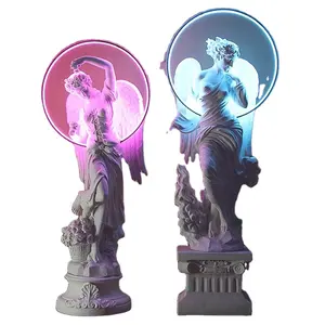 可定制照明四季天使女神装饰大型玻璃纤维雕塑景观装饰