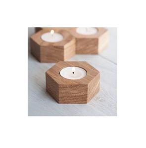 Nuevo diseño moderno candelabro de madera candelita candelabro de madera de primera calidad Juego de 3 candelabros de madera - Product Image 4