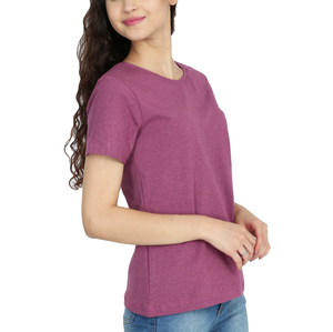 T-shirt d'été respirant pour femme en coton mercerisé double face 160g, haute qualité, décontracté, avec logo - Product Image 4