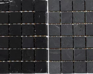 Carreaux de mosaïque carrés en <span class=keywords><strong>ardoise</strong></span> noire mate - Carreaux muraux en pierre naturelle écologiques et durables <span class=keywords><strong>pour</strong></span> cuisines et patios extérieurs - Product Image 4