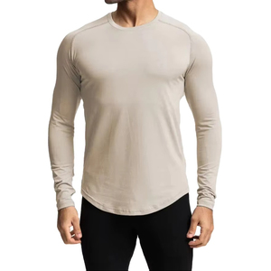 Camiseta de manga larga de compresión de rendimiento para hombre, capa base atlética ajustada para gimnasio, deportes, Fitness - Product Image 2