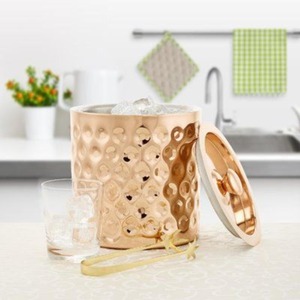 Cubo de hielo de metal Premium con curvas artísticas diseñado para cocinas contemporáneas, apartamentos y villas de lujo - Product Image 1