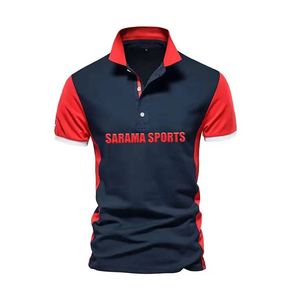 Chemise de golf à manches courtes pour hommes de qualité supérieure avec évacuation de l'humidité et séchage mince pour la conception d'impression pointue de marque Polo - Product Image 1