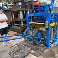 Machine à fabriquer des pavés autobloquants, machine à blocs creux en ciment, ligne de production de moules pour bordures avec pompe