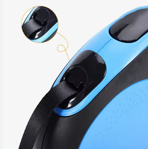 สายจูงสัตว์เลี้ยงแบบยืดหดได้สองสี ขาว-ดำ 5 เมตร พร้อมที่ใส่ถุงเก็บอุจจาระ - Product Image 5