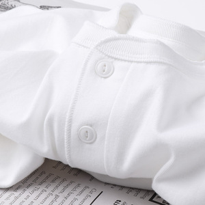 Camiseta personalizada de manga corta para hombre, peso pesado, 100% algodón, logotipo impreso bordado, camiseta de gran tamaño exterior para hombre - Product Image 4