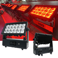 Extérieur IP65 18x20w Rgbwa Uv 6 en 1 alimenté par batterie Dmx sans fil LED ville couleur mur rondelle lumière bâtiment éclairage événement scène