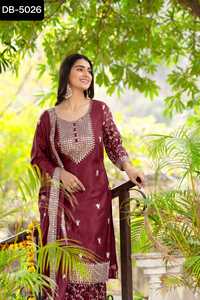 Latest Women Wear Heavy Salwar Kameez Suit Collections for Wedding and Festival Wear Embroidery Sequence work Traditional Dress - Product Image 2