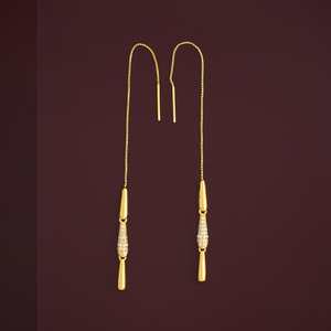 92.5 <b>Silver</b> <b>Drop</b> <b>Earrings</b> with Diamond and Zircon Trendy Pendant Design for Party & Gift 183087 - Product Image 4