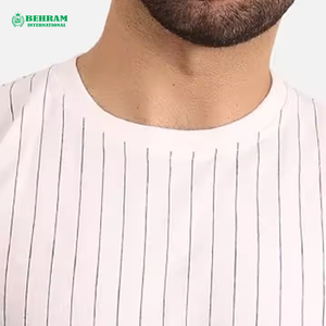 Camiseta en blanco, Camiseta holgada de algodón 100% personalizada, Camiseta con estampado de logotipo para hombres, camiseta de gimnasio de secado rápido OEM para hombres, camiseta de manga corta sin costuras para hombres - Product Image 5