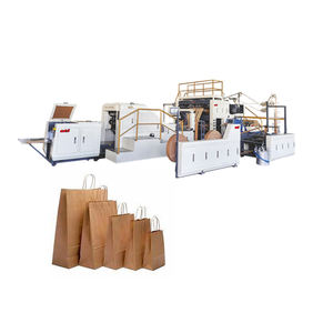 Machine de fabrication de sacs en papier entièrement automatique de haute qualité avec poignée en corde torsadée disponible au prix de gros - Product Image 1