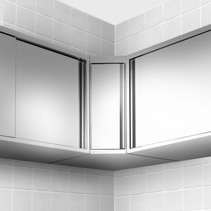 Armoire murale en acier inoxydable de qualité supérieure / Armoire de cuisine - 2000x400x1000mm - avec portes coulissantes - Product Image 6