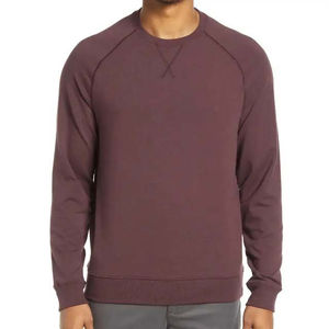 Sudadera de Cuello Redondo para Hombre, 100% Algodón, Felpa, Transpirable, Premium, de Alta Calidad, para Invierno - Product Image 1