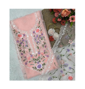 ชุดเสื้อผ้าสำหรับใส่ไปงานปาร์ตี้ทำจากผ้าไหมโปร่งบางสำหรับงานแต่งงานซาลวาร์ Kameez - Product Image 1