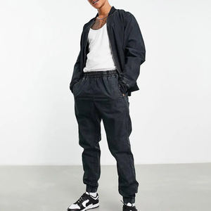 Chándal de lavado ácido para hombre, chaqueta de manga larga, pantalones de chándal, ropa deportiva informal Vintage, Fitness, gimnasio, conjunto para correr de invierno, técnica impresa - Product Image 4