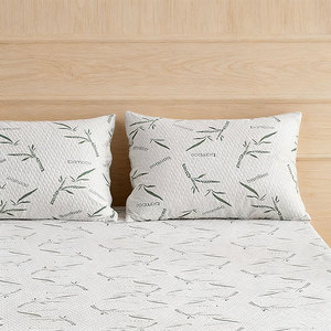 Housse de coussin imperméable anti-punaises de lit personnalisée, respirante, douce, matelassée, en tissu éponge de bambou - Product Image 1