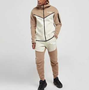 Conjunto Deportivo de 2 Piezas para Hombre, con Capucha, Corte Regular, 100% Algodón, Cortavientos, Transpirable, Pantalones Jogger - Product Image 6