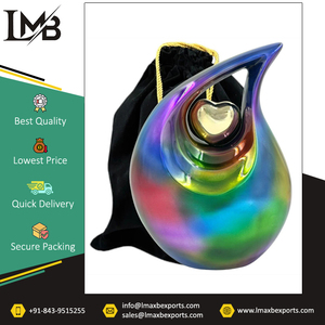 El mejor listado del vendedor indio, urnas de cremación en forma de lágrima con acabado personalizado, Metal de latón ecológico, oferta increíble, cenizas de calidad estándar - Product Image 6