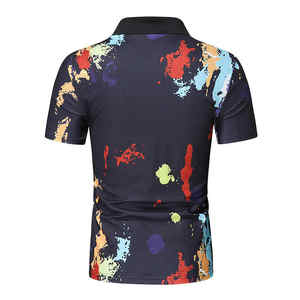 Personnaliser le nouveau design de la mode tendance de haute qualité motif peint Slim-fit Pullover hommes polos par OSTROWEARS ENTERPRISES - Product Image 6