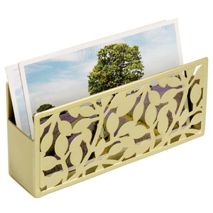 Gold Metal Magnetic <b>Dry</b> <b>Erase</b> <b>Marker</b> Holder for Whiteboard <b>Markers</b> & Accessories Storage Organizer with Floral Cutout Design - Product Image 5