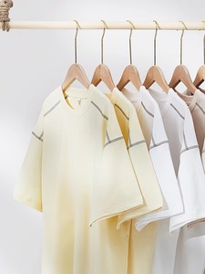 เสื้อยืดแบรนด์ดัง สไตล์อเมริกัน ลำลอง ผ้าคอตตอนหนา คอกลม แขนหลวม ไหล่ตก 240 100% ผ้าฝ้าย ลดราคาสุดฮอต สินค้ามาใหม่ - Product Image 4