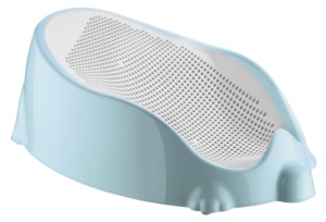 Tempat duduk bayi, ergonomis ringan desain portabel jaring lembut pendukung mandi untuk bayi baru lahir & bayi