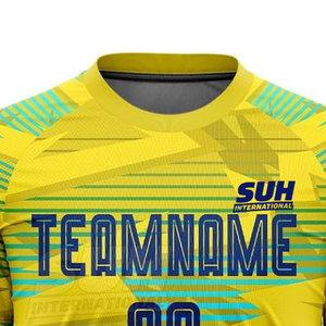 เสื้อฟุตบอลแบบซับลิเมชั่นสั่งทำพิเศษ ขายดีที่สุด แขนสั้นสำหรับฤดูร้อน คุณภาพสูง ระบายอากาศได้ดี สวมใส่สบาย พร้อมบริการ OEM - Product Image 3