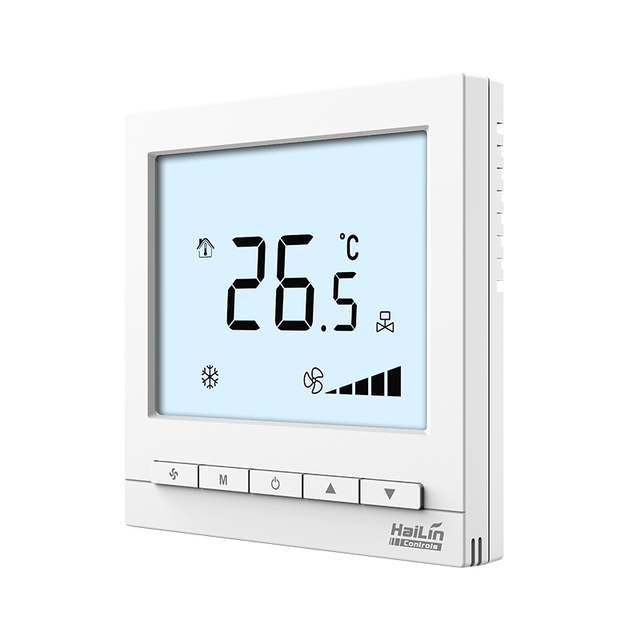 HaiLin 220v WiFi Smart Thermostat 4 Pipes FCU + Hydronic Heating Programmable Thermostat 220V With On/Off Valve Fan