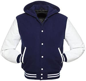 Pu manches Letterman université veste pour hommes mode laine broderie nouveauté 2025 vente en gros Streetwear veste - Product Image 2