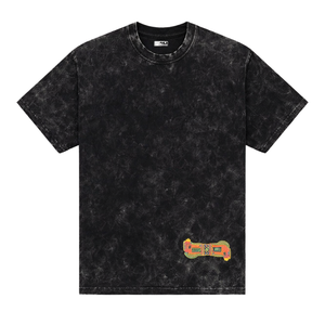 Camisetas de Hombre de Algodón 100% Lavado, Corte Holgado, Color Negro Oscuro, Estilo Vintage, Ropa Urbana Informal, Suave y Transpirable para Uso Diario - Product Image 2