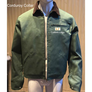 Veste pour homme OEM, veste de travail en toile épaisse, pour les nouvelles marques, logo personnalisé, marque privée, 100% coton, vestes Detroit - Product Image 1