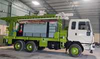 Machine de forage de puits d'eau montée sur camion d'occasion, DTH 300-350 mètres, capable de forage DTH et rotatif