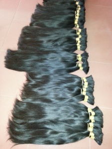 Vente en gros d'extensions de cheveux humains vierges vietnamiens bruts en vrac Remy à double étirage paquets de cheveux bruts non transformés du vendeur au Vietnam - Product Image 6