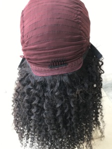 Peluca de cabello humano rizado con cierre de encaje para mujeres negras, pelo peruano virgen de buena calidad, 4x4, Hd, venta al por mayor - Product Image 5