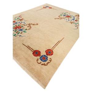 Pechino Gold Hand Knotted Wool <b>Large</b> Area Rug Paem-349 Classic Floral Abstract Design for Home Bedroom Hallway-Jute Kiltim Style - Product Image 2