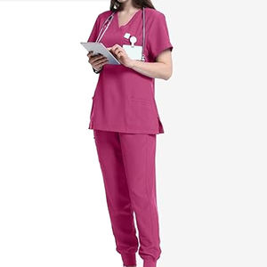 ชุดสครับทางการแพทย์แบบยูนิเซ็กซ์ แฟชั่นใหม่ ผ้าทนทาน ระบายอากาศได้ดี สวมใส่สบาย ยืดหยุ่น ปรับแต่งสีและโลโก้ได้ คุณภาพสูง ขายดี - Product Image 3