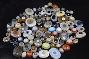 พลอยอะเกตตาอาเกตจาก Sulemani ธรรมชาติทรงรีทรงหลวมทำเครื่องประดับ - Product Image 4