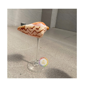 Verre à cocktail 99 en or de marque personnalisée réutilisable fait à la main de haute qualité coquille de conque coquille d'escargot tasse à boire de vin - Product Image 6
