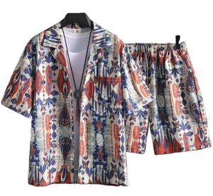 Chemise florale à manches courtes pour homme, style hawaïen, coupe ample, imprimé intégral, collection été 2026 - Product Image 3