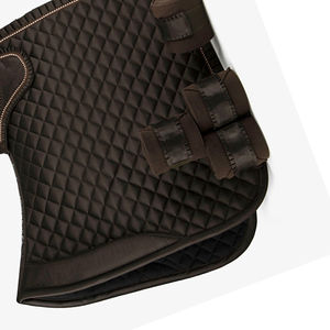 Ensemble de tapis de selle pour cheval personnalisé de qualité supérieure Confort Protection avec masque anti-mouches Bandages Doublure en coton Remplissage - Équipement équestre - Product Image 4