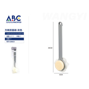 Lavasciuga doccia Double face 8*36cm alla moda in Silicone spazzola da bagno in plastica per la pulizia del bagno - Product Image 1