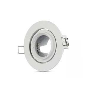 GU10 MR16 LED porta faretti da incasso colore bianco 90 gradi rotabili rotondi con anello SKU-3689-illuminazione/ - Product Image 3