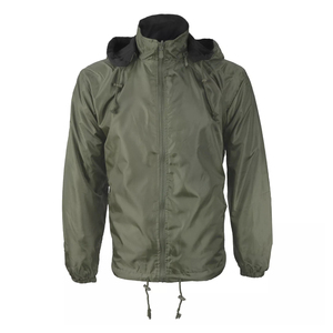 Chaqueta cortavientos de fútbol informal para hombre, chaqueta de diseño con cremallera completa, resistente al agua, azul, venta directa de fábrica para invierno - Product Image 3