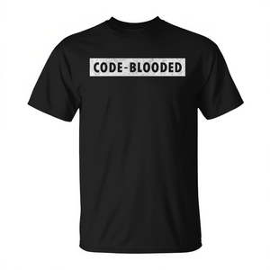 Camiseta promocional de programador e ingeniero de software Code Blooded - Product Image 2