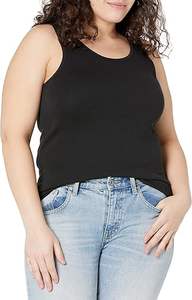 Camiseta sin mangas ajustada para mujer Fabricada en Bangladesh, Emparejamiento cómodo informal con leggings de cintura alta o jeans. - Product Image 5